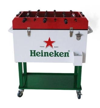 65L  Cooler Trolley with football game