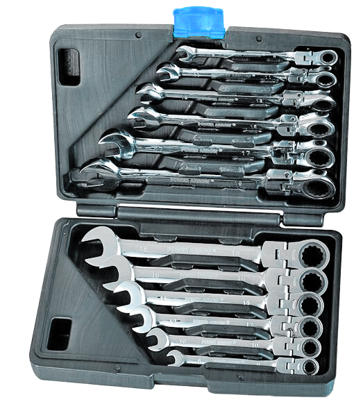 12pcs Flexible Gear Ratchet Wrench sets