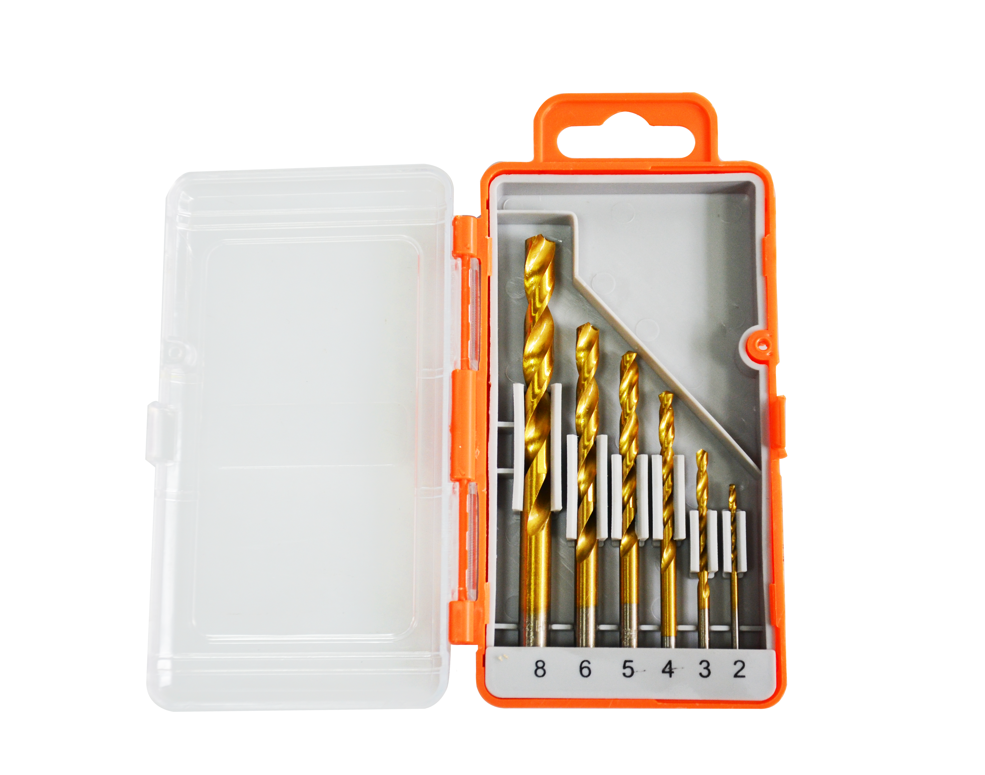 6pcs Twist drills sets-HSS Titan coated